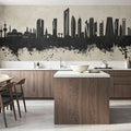 Kuwait City Skyline Concrete Mural Wallpaper - room preview 05