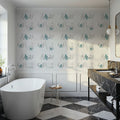 Lazy Paddle, Gray Mural Wallpaper - room preview 05