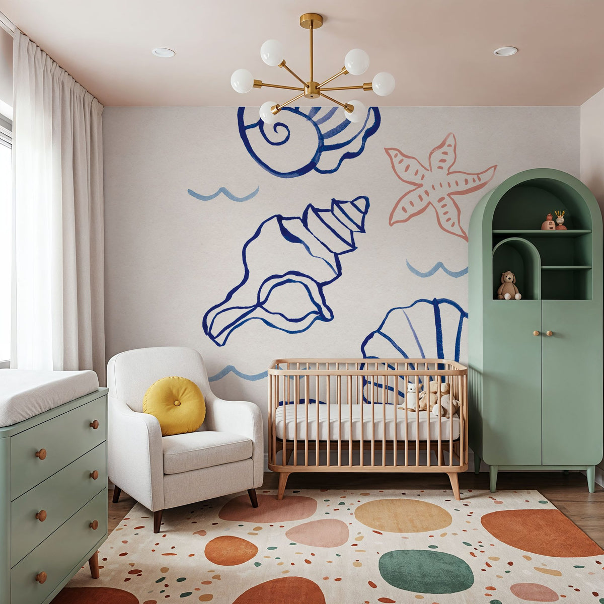 Shore Treasures I Mural Wallpaper - room preview 05