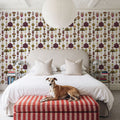 Marble Flowers, Mulberry Mural Wallpaper - room preview 05