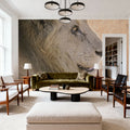 Old Lion Mural Wallpaper - room preview 05