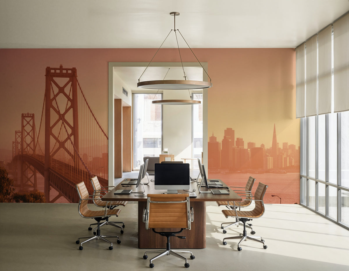 Golden Gateway Mural Wallpaper - room preview 05