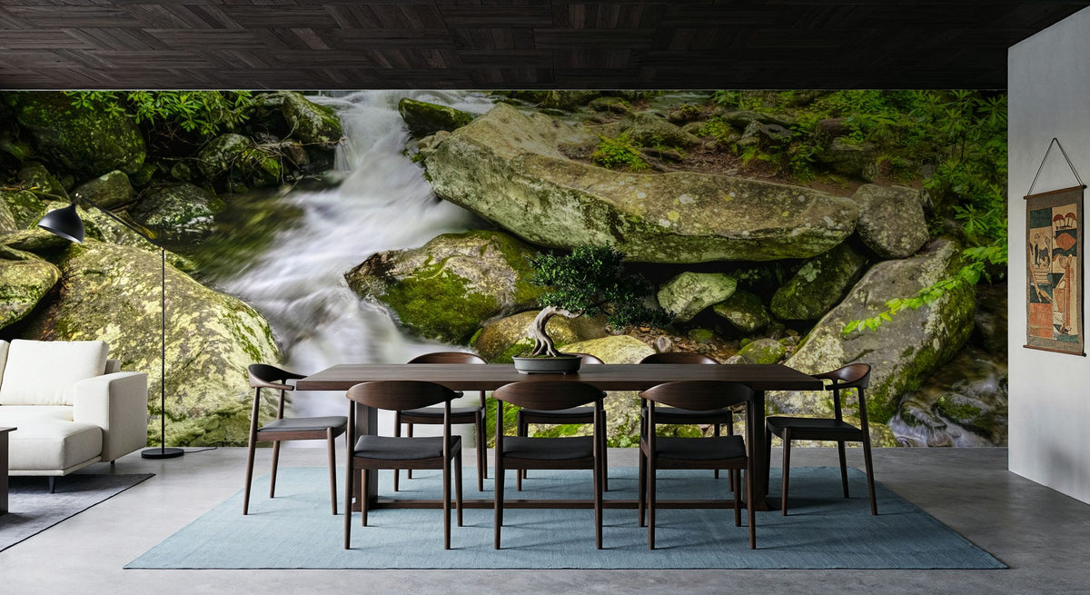 Woodland Cascade Mural Wallpaper - room preview 05