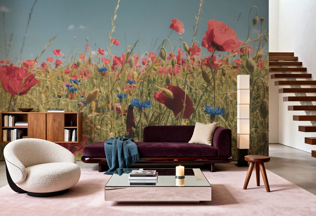 Wild Meadow Mural Wallpaper - Edition 3 - room preview 05