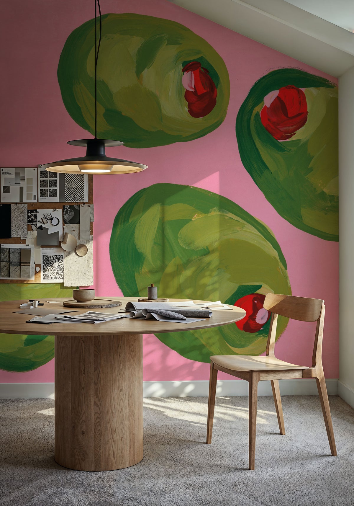 Elegant Olives II Mural Wallpaper - room preview 05