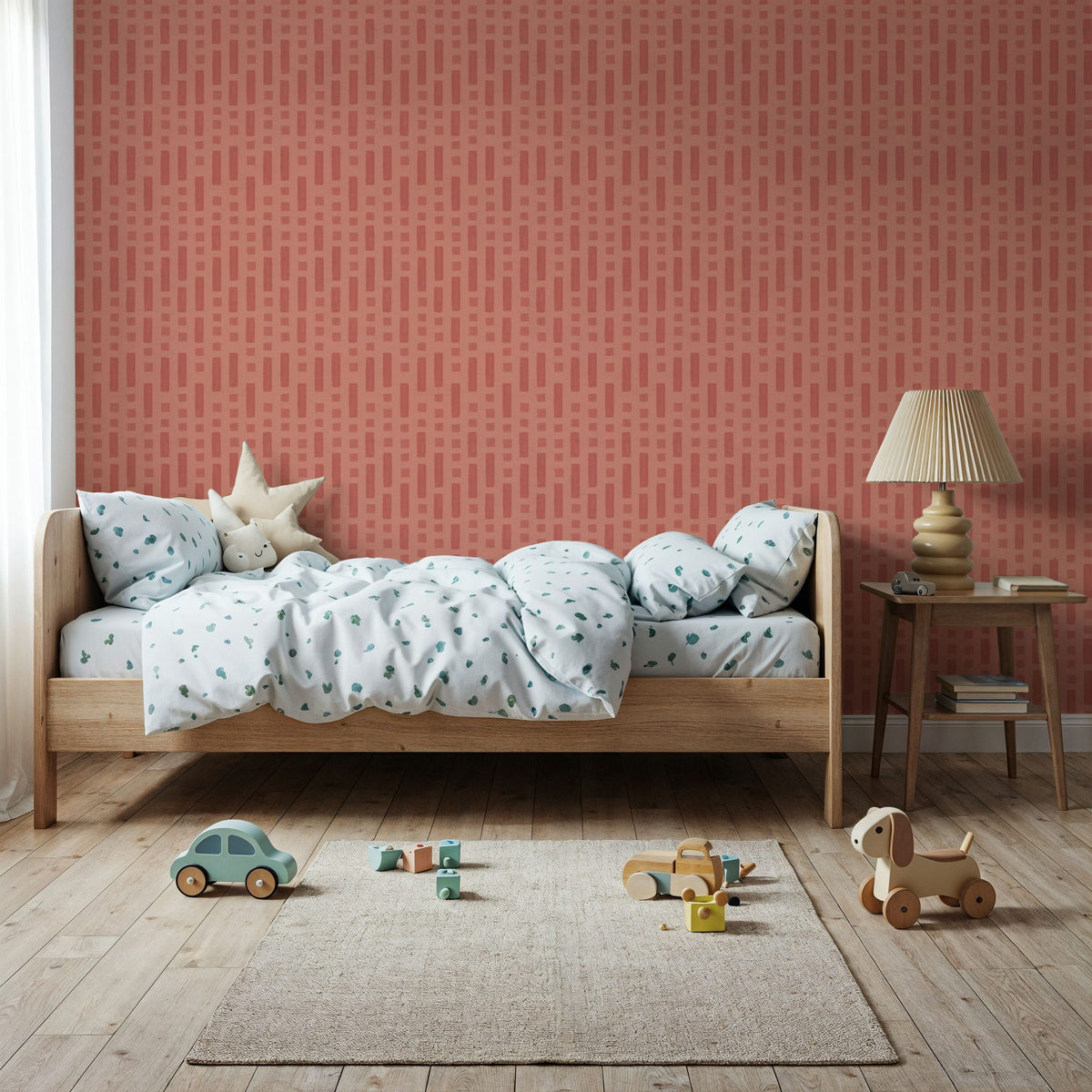 Coastal Signals Red Mural Wallpaper - room preview 05