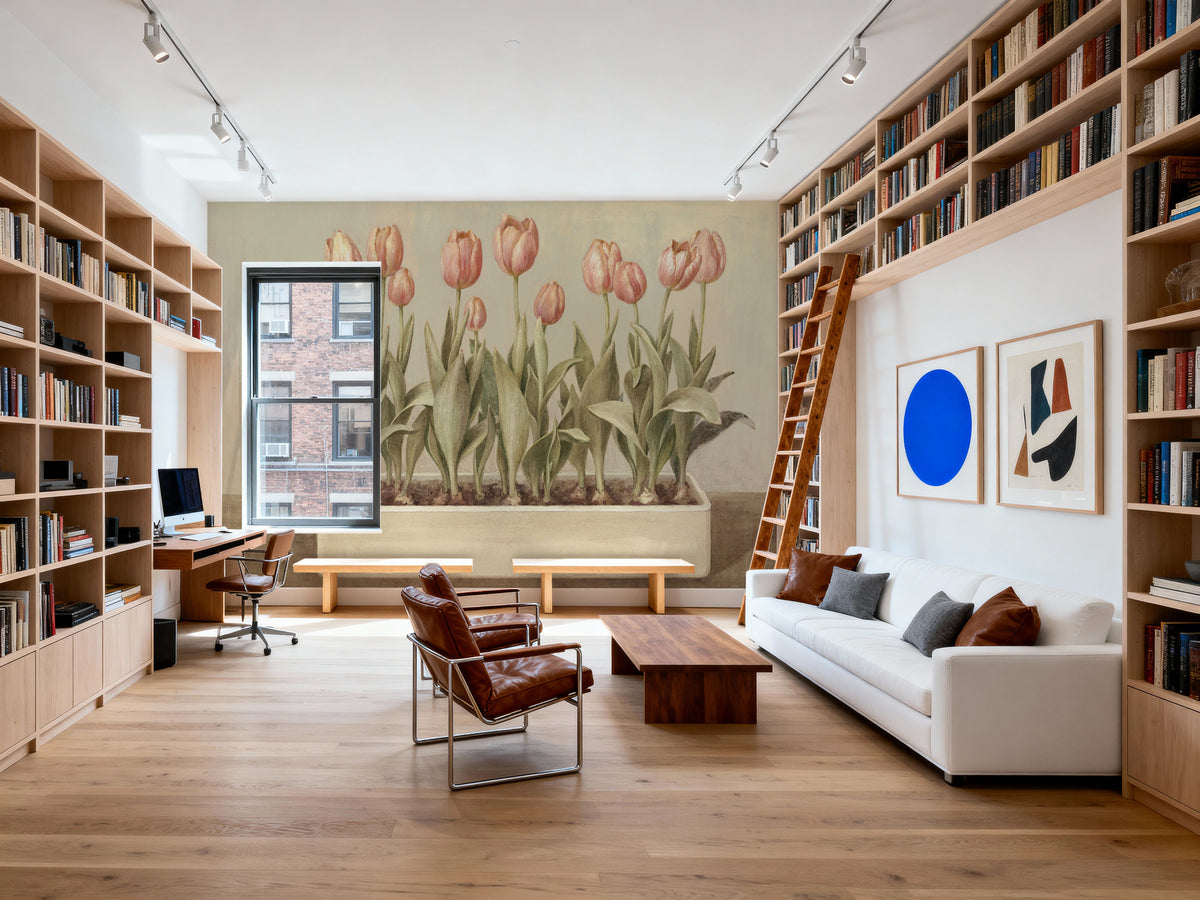 Tulip Friends I Mural Wallpaper - room preview 05