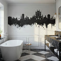 Lincoln England Skyline Black & White Mural Wallpaper - room preview 05