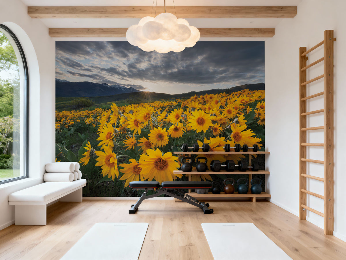 Methow Valley Wildflowers I Mural Wallpaper - room preview 05