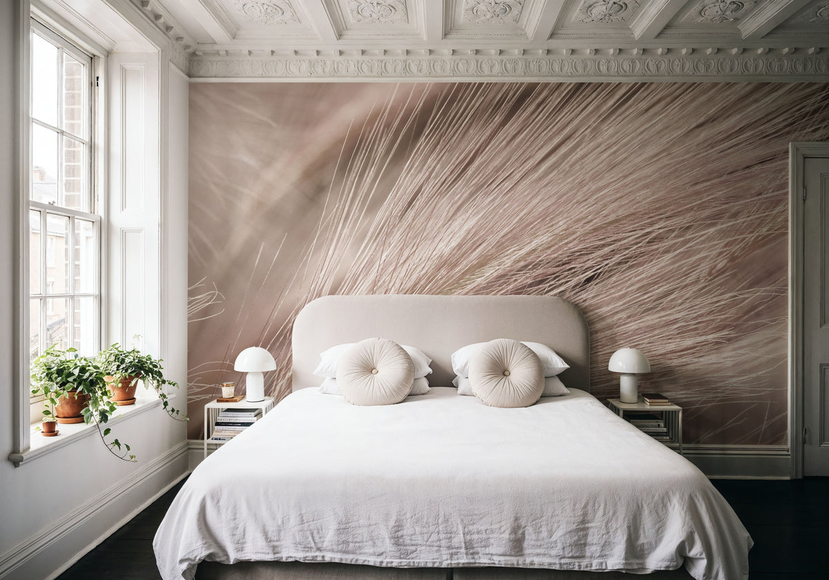 Foxtail Barley III Mural Wallpaper - room preview 05
