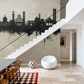 Lucca Italy Skyline Concrete Mural Wallpaper - room preview 05