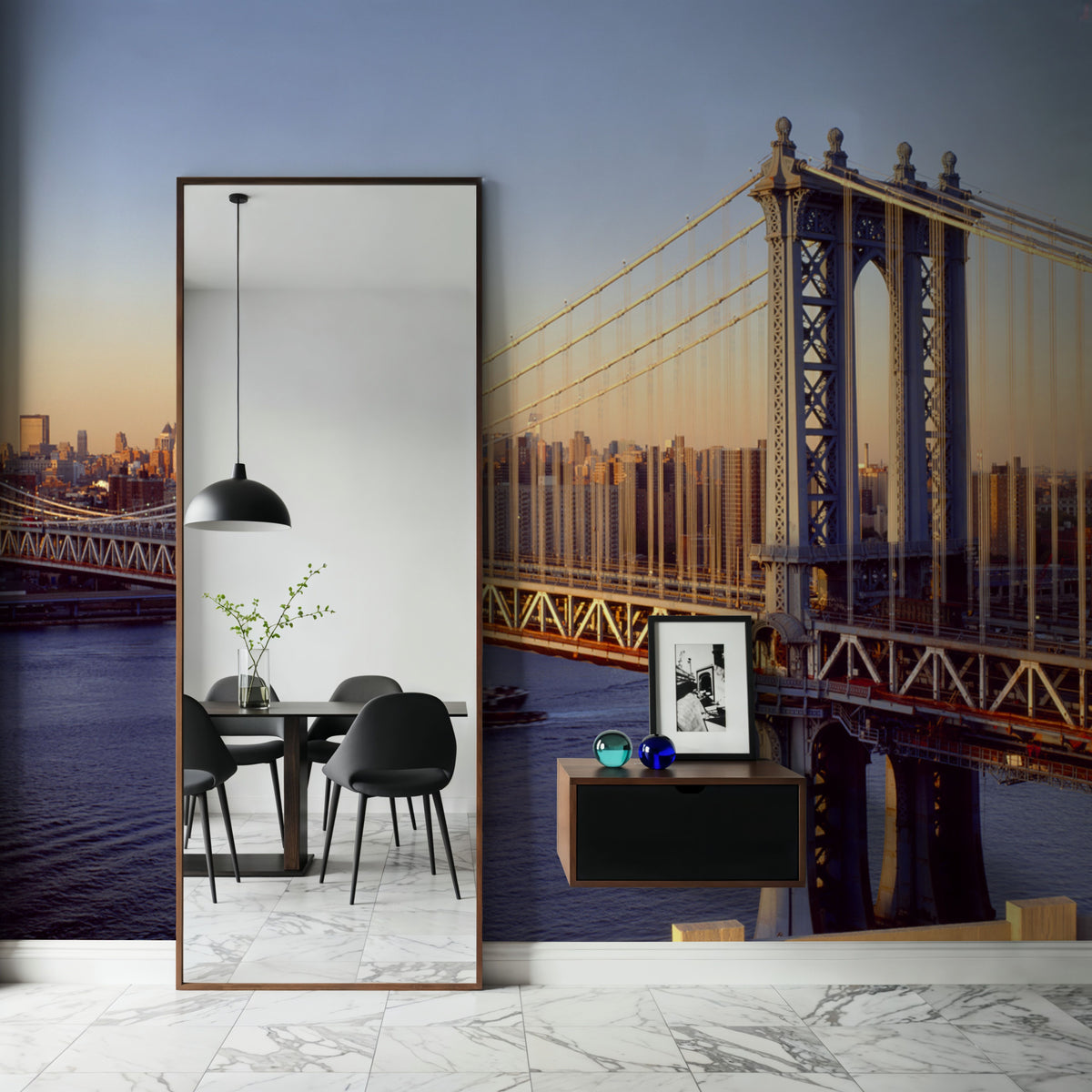 Golden Gateway Bridge Mural Wallpaper - room preview 05