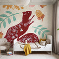 Gathering Acorns Mural Wallpaper - room preview 05