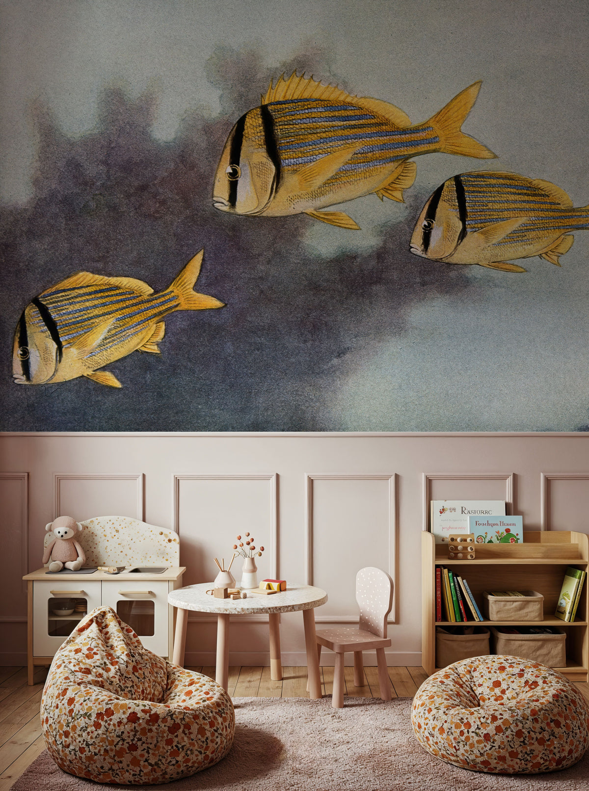 Pork Fish Mural Wallpaper - room preview 05
