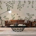 Oak Hollow, Cream Mural Wallpaper - room preview 05