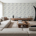 Lazy Paddle, Pewter Mural Wallpaper - room preview 05