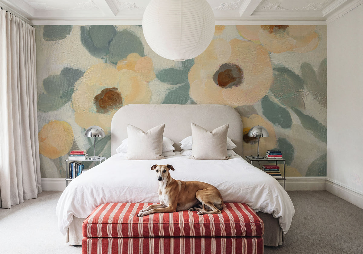 Breezy Flowers II Mural Wallpaper - room preview 05