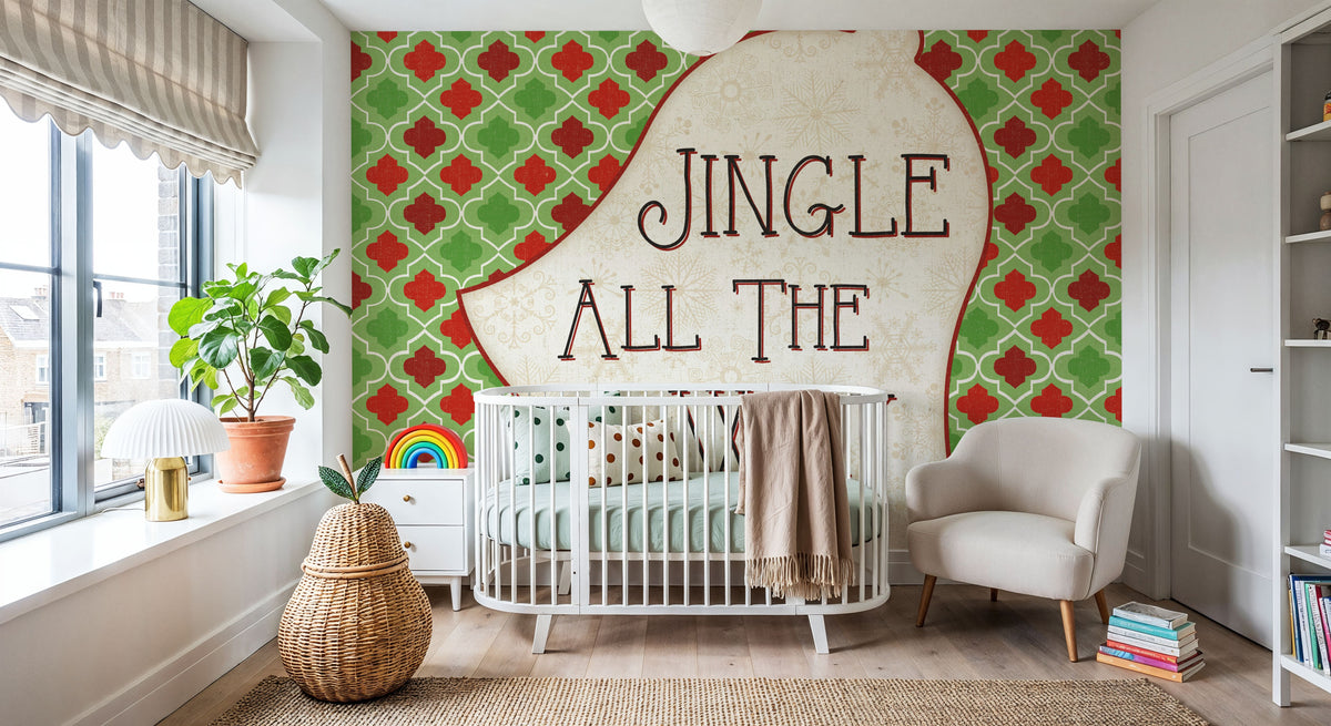 Festive Thoughts III Mural Wallpaper - room preview 05