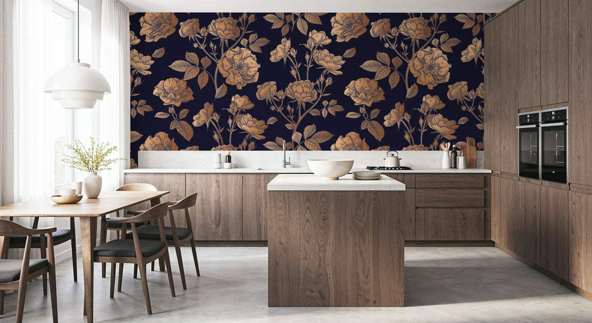 Royal Rose Garden Mural Wallpaper - room preview 05