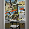 Greetings From Hollywood Beach Mural Wallpaper - room preview 05