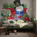 Main Street Christmas X Mural Wallpaper - room preview 05