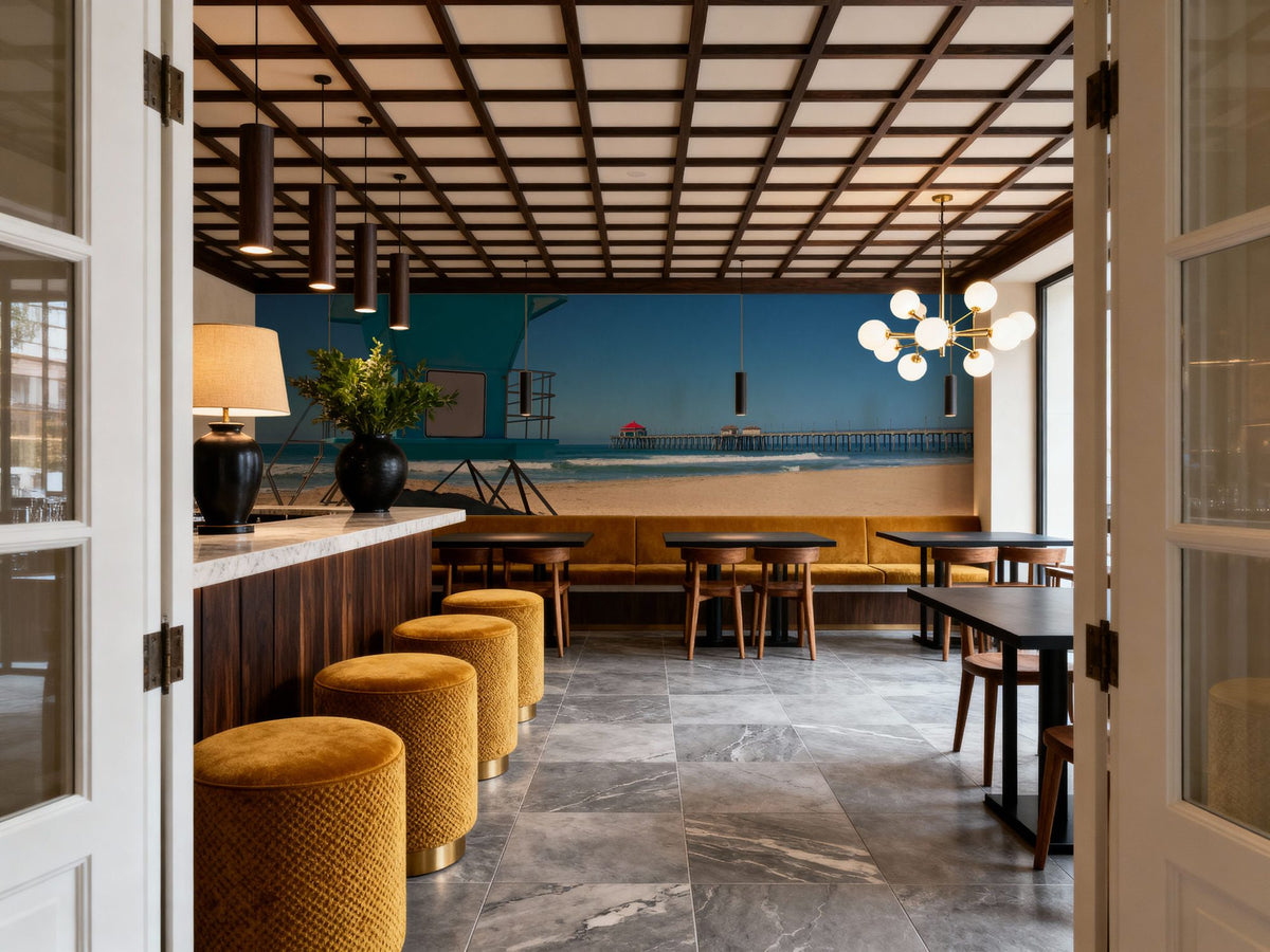 Huntington Beach Mural Wallpaper - room preview 05