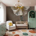 White Poppy Mural Wallpaper - room preview 05