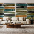 River Stripes Mural Wallpaper - room preview 05