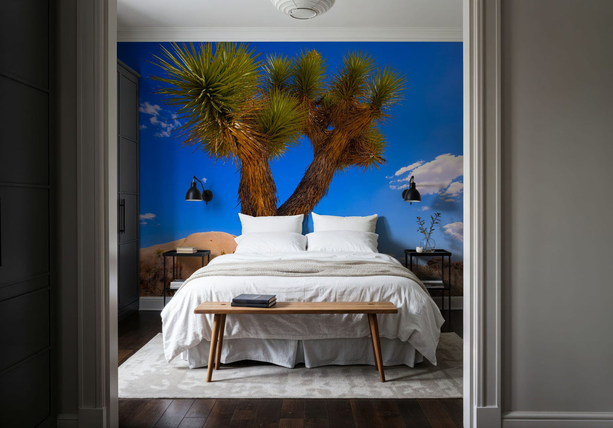 Joshua Tree Blue X Mural Wallpaper - room preview 05