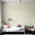 Coastal Leaning Green Mural Wallpaper - room preview 05