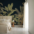 Madagascar Foliage, Darkest Green Mural Wallpaper - room preview 05