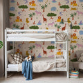 Funky Safari Pattern Mural Wallpaper - room preview 05