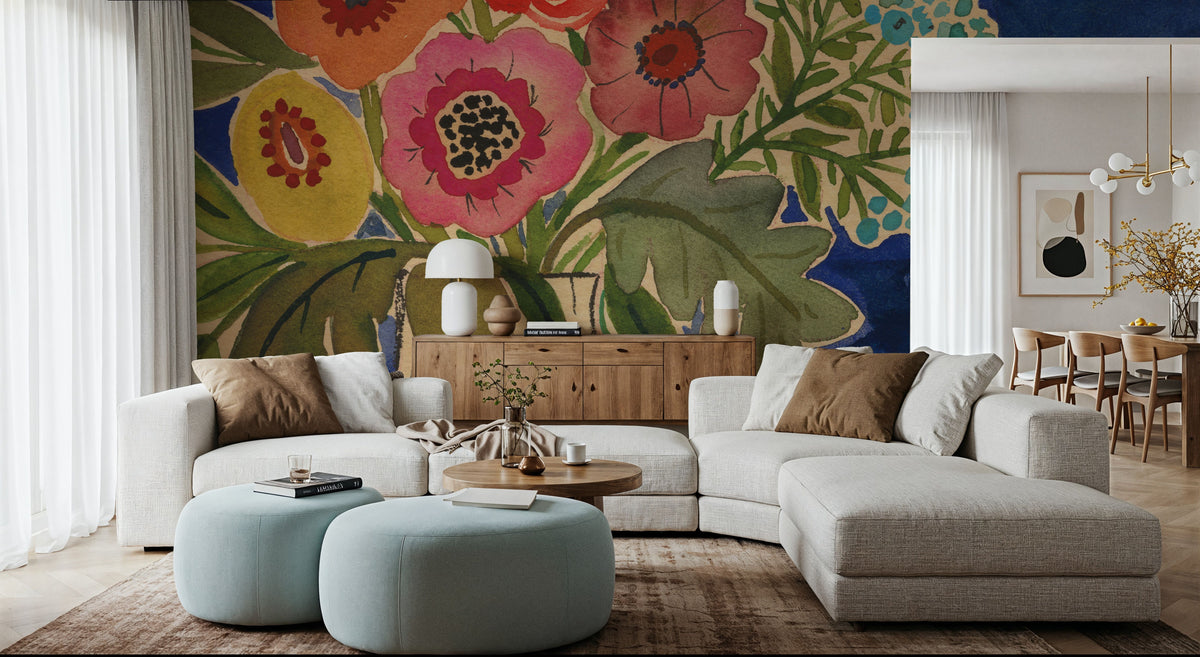 Hopeful Blooms I Mural Wallpaper - room preview 05