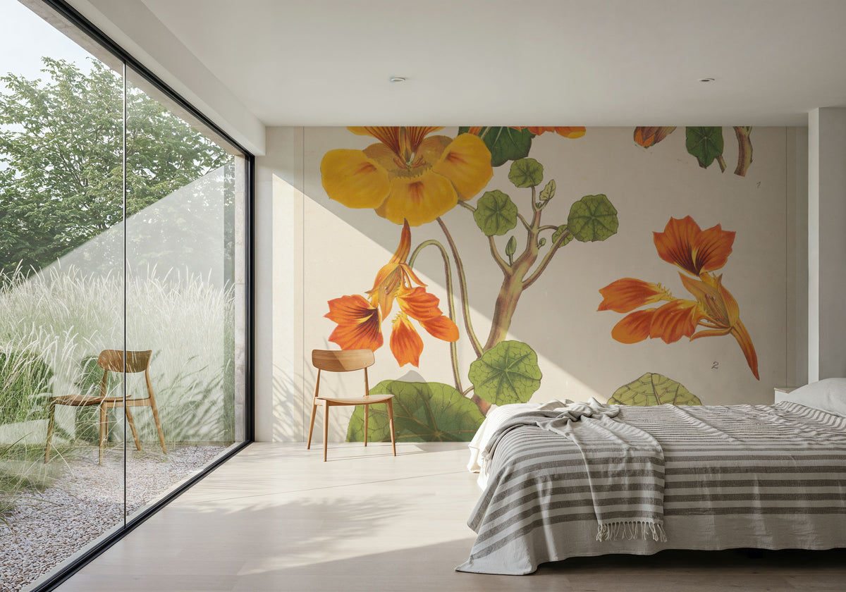 Flower Market Chart III Mural Wallpaper - room preview 05