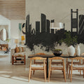 Manama Skyline Concrete Mural Wallpaper - room preview 05