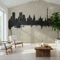 Moscow Russia Skyline Concrete Mural Wallpaper - room preview 05