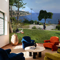 Mediterranean Coastal Viewpoint Mural Wallpaper - room preview 05