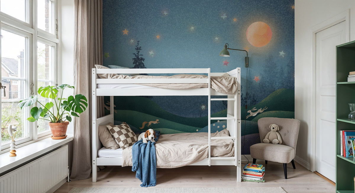 Magic Meadow At Dusk Mural Wallpaper - room preview 05