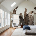 Leaves in Que Mural Wallpaper - Edition 3 - room preview 05