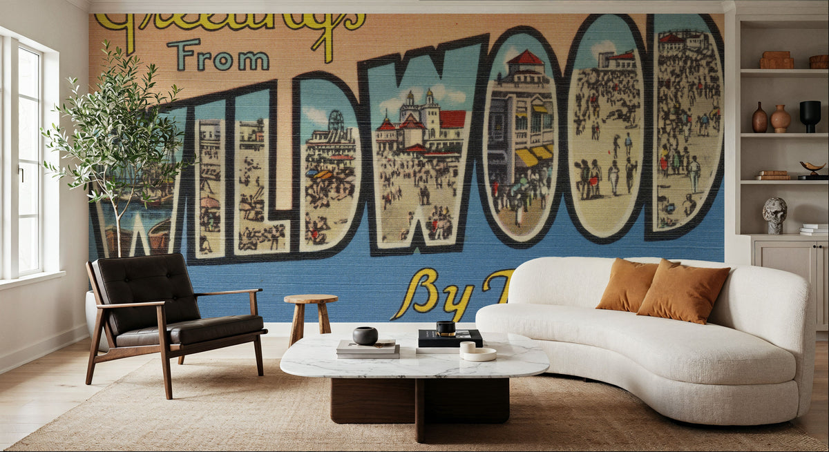 Greetings From Wildwood Mural Wallpaper - room preview 05