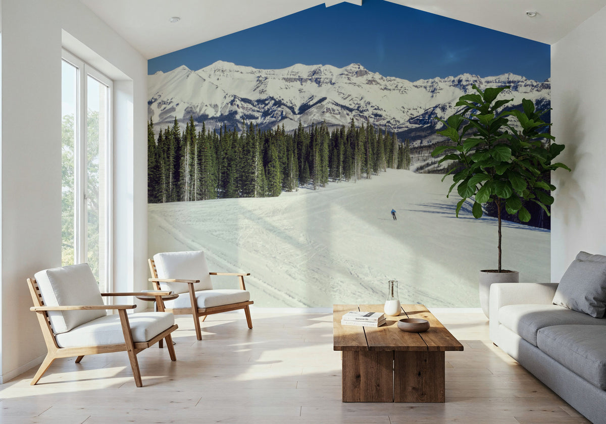 Alpine Solitude Mural Wallpaper - room preview 05