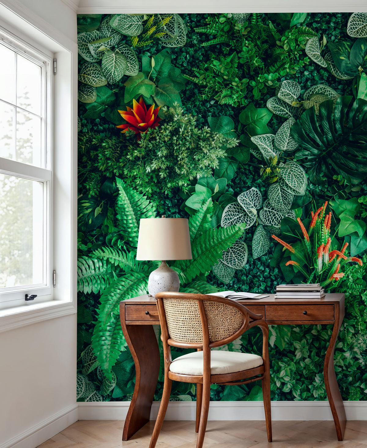 Botanical Cascade Mural Wallpaper - room preview 05