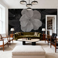 Wild Rose BW II Mural Wallpaper - room preview 05