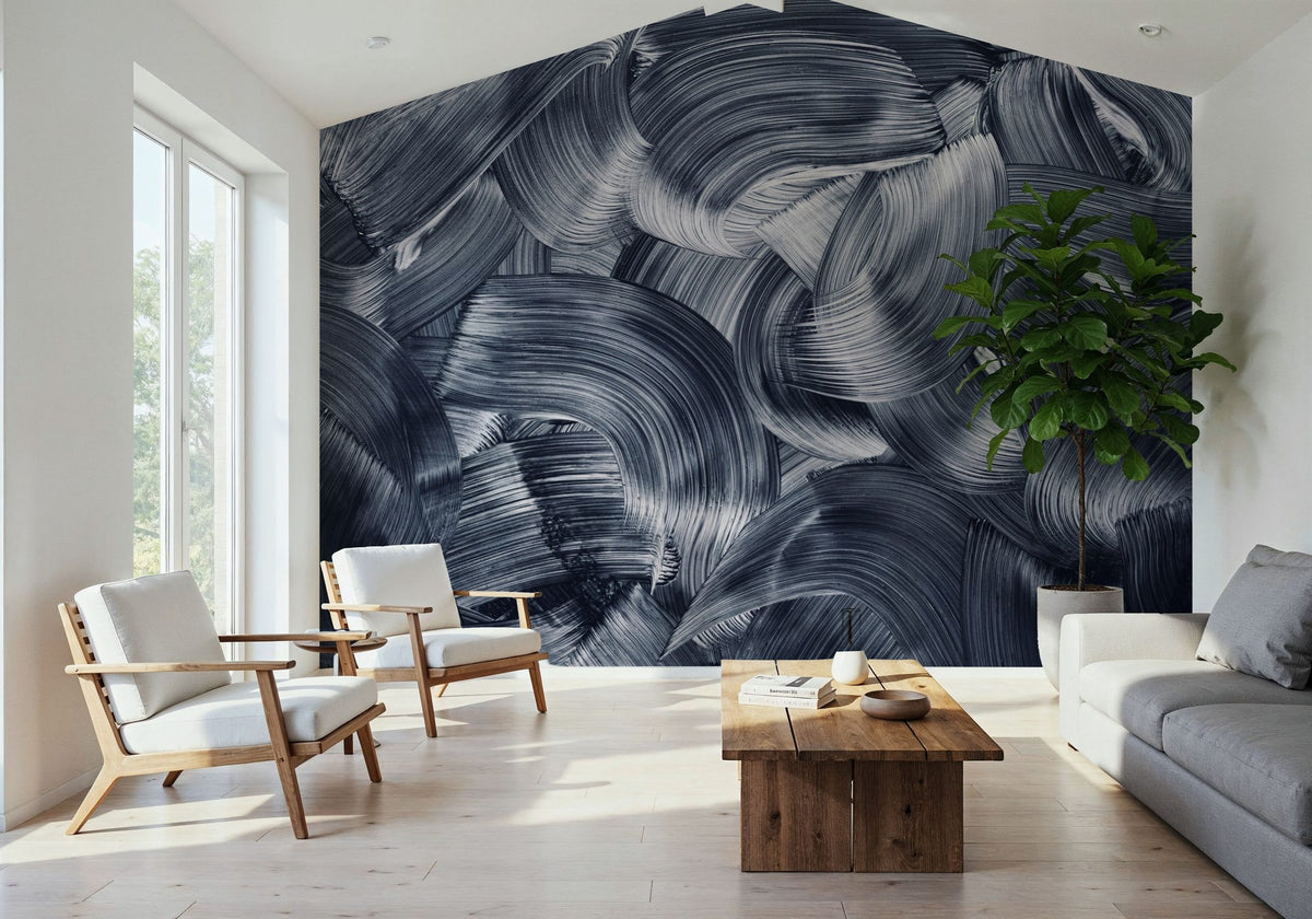 Oceania Brush Strokes Mural Wallpaper - room preview 05