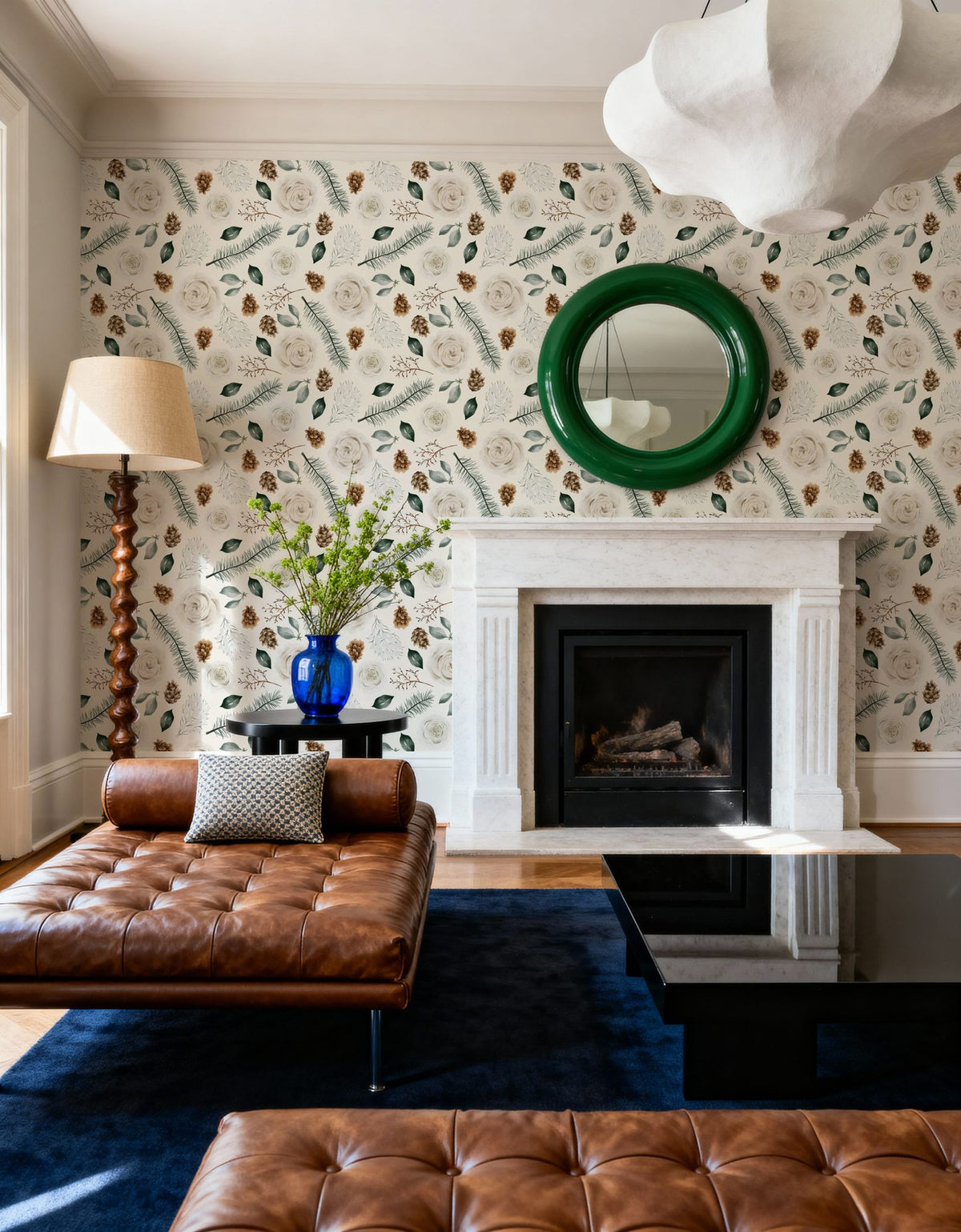 Winter Green Mural Wallpaper - room preview 05