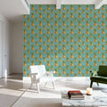 Pineapple Paradise Turqouise Mural Wallpaper - room preview 05