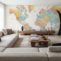 World Map Cities - Fifi Mural Wallpaper - room preview 05