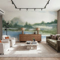 Lake Fog Mural Wallpaper - room preview 05