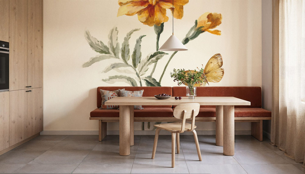 Autumn Marigold II Mural Wallpaper - room preview 05