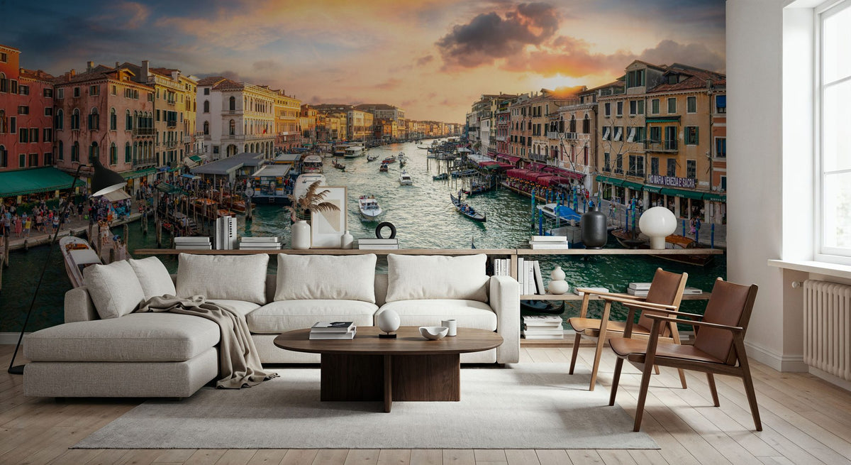 Grand Canal Sunset Mural Wallpaper - room preview 05